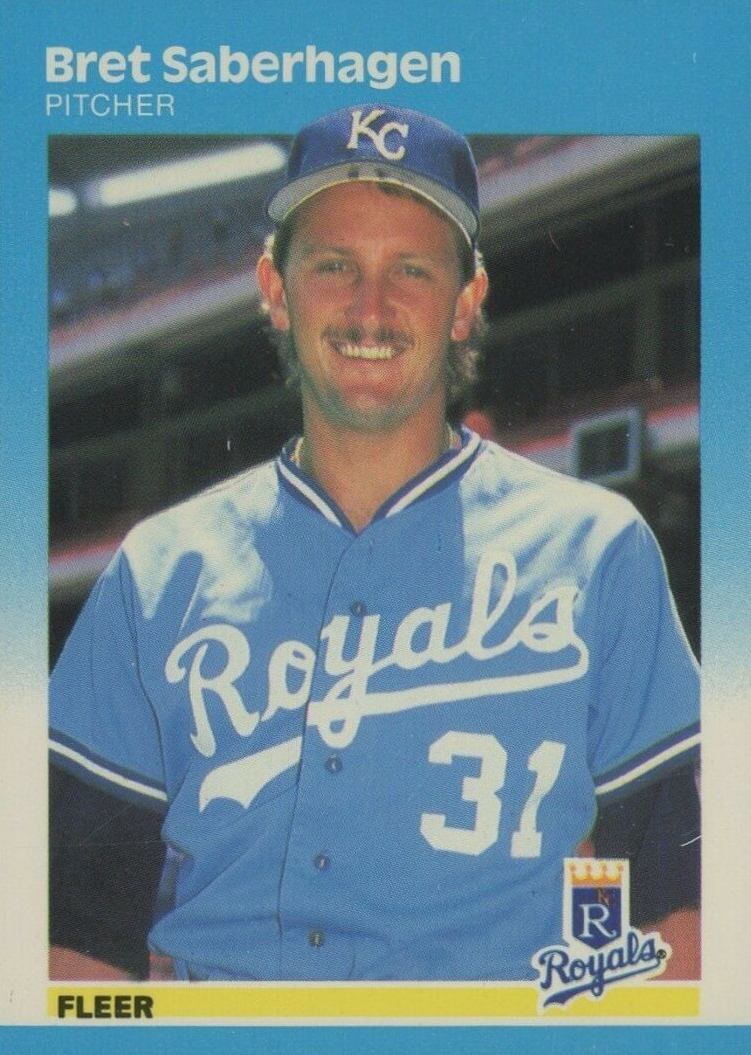 1987 Fleer Glossy Bret Saberhagen #379 Baseball Card
