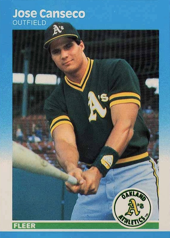 1987 Fleer Glossy Jose Canseco #389 Baseball Card