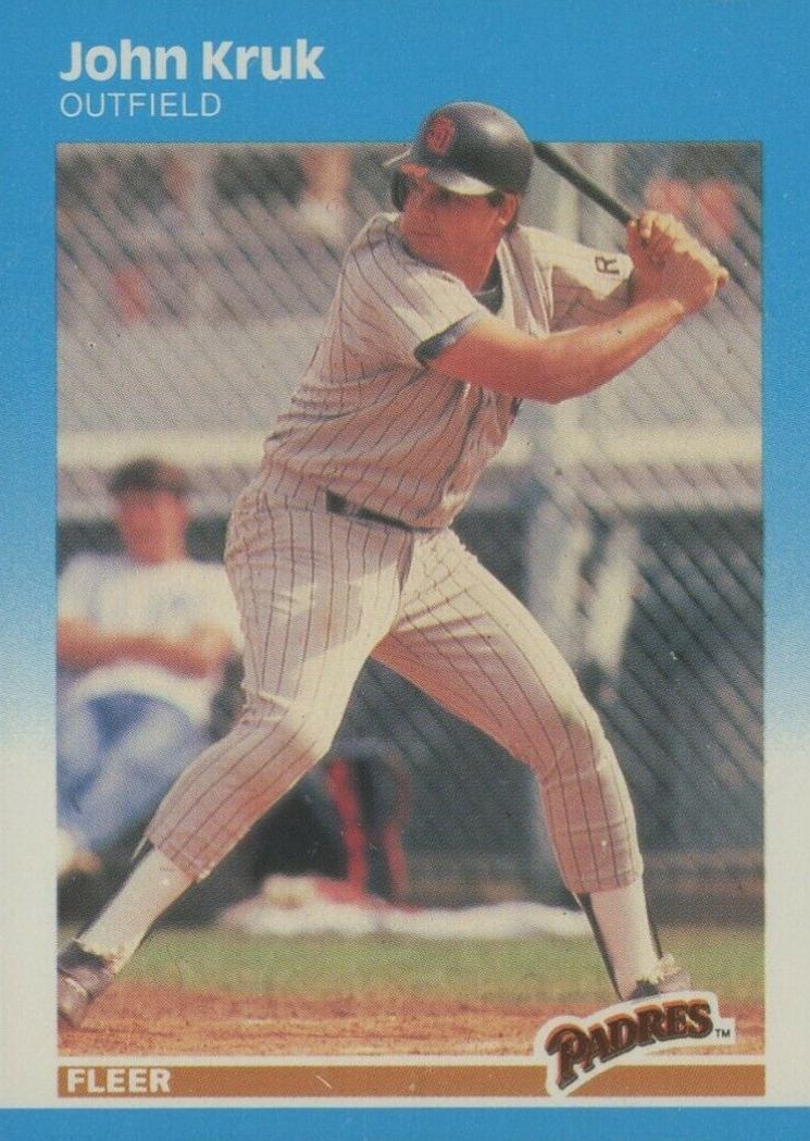 1987 Fleer Glossy John Kruk #420 Baseball Card