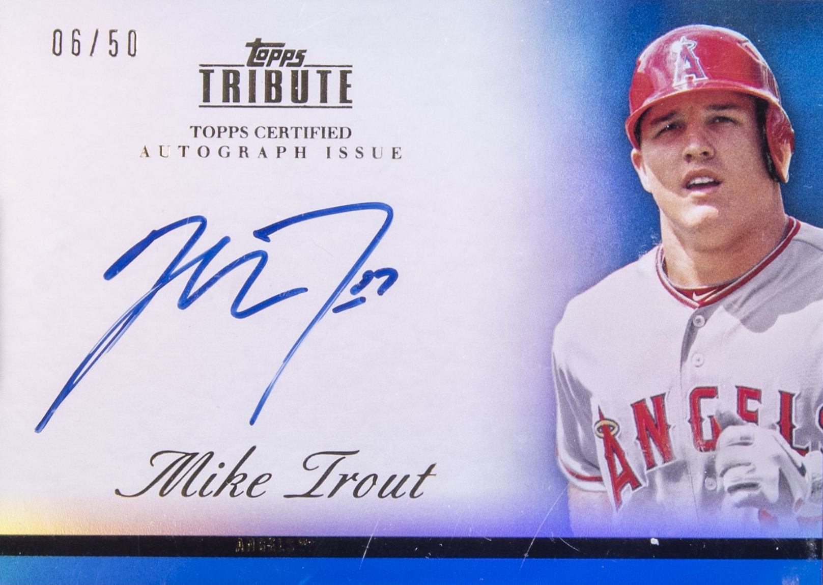 2012 Topps Tribute Autographs Mike Trout #MTR Baseball Card