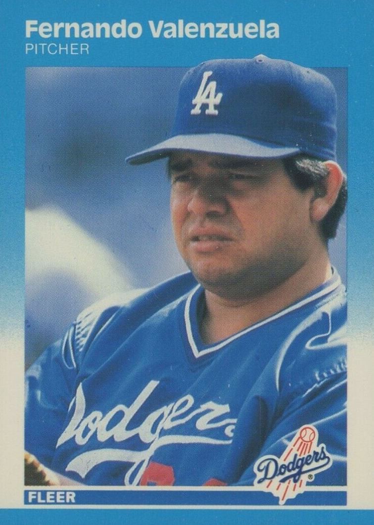 1987 Fleer Glossy Fernando Valenzuela #457 Baseball Card