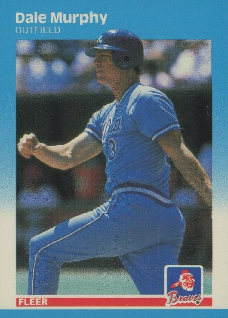 1987 Fleer Glossy Dale Murphy #522 Baseball Card