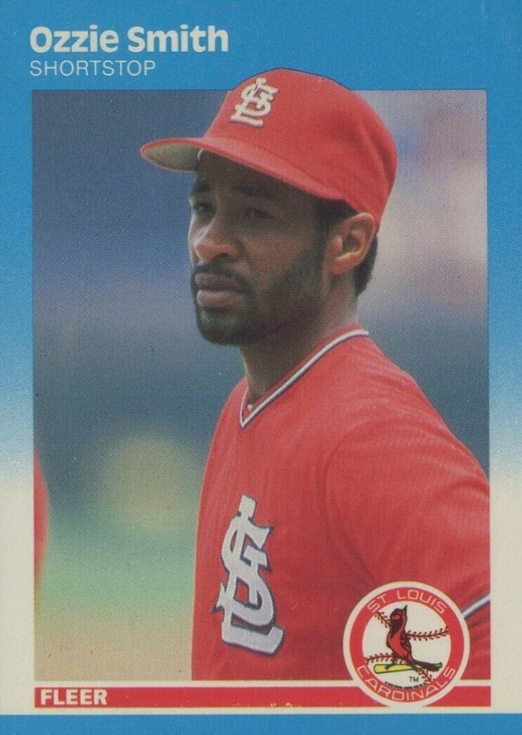 1987 Fleer Glossy Ozzie Smith #308 Baseball Card