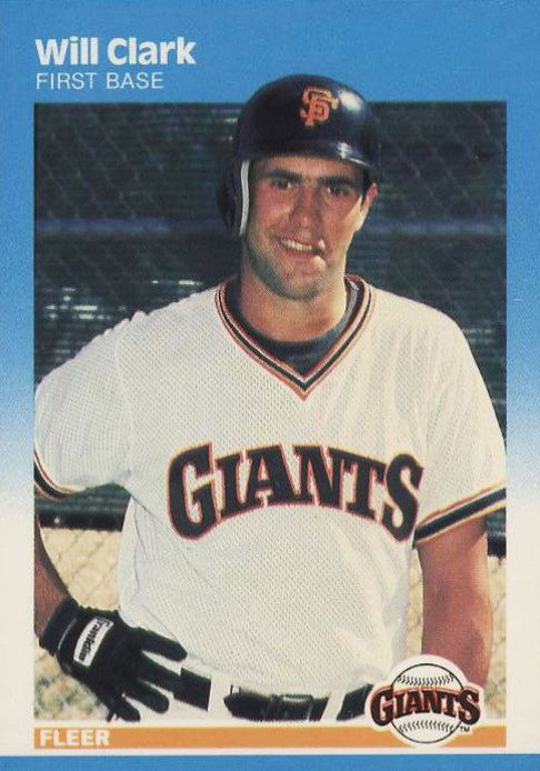 1987 Fleer Glossy Will Clark #269 Baseball Card
