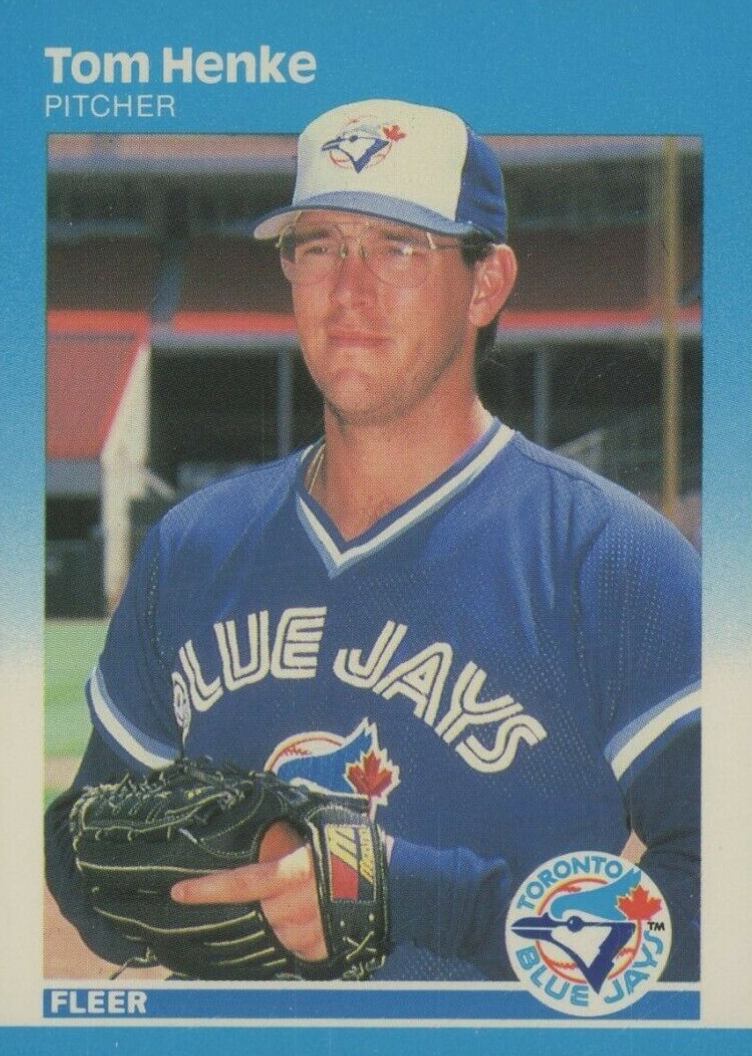 1987 Fleer Glossy Tom Henke #228 Baseball Card