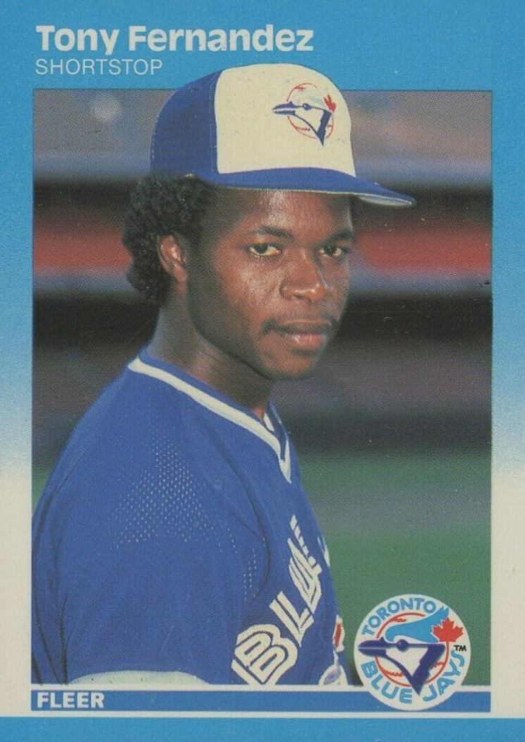 1987 Fleer Glossy Tony Fernandez #225 Baseball Card