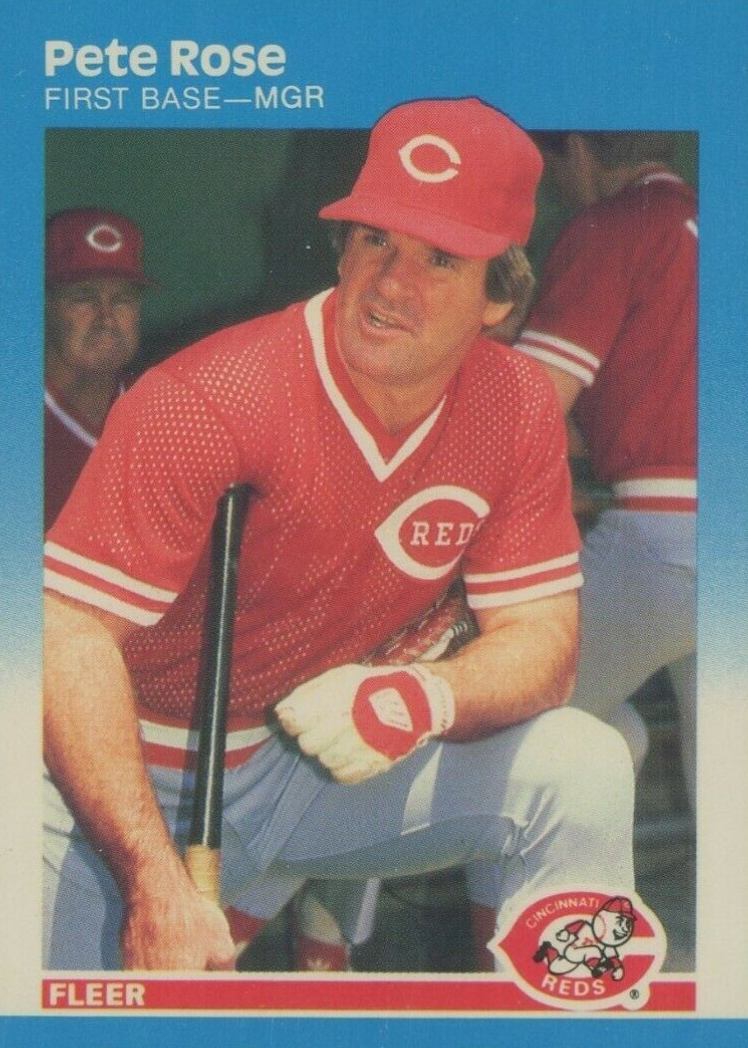 1987 Fleer Glossy Pete Rose #213 Baseball Card
