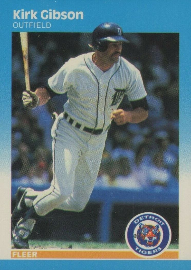 1987 Fleer Glossy Kirk Gibson #151 Baseball Card
