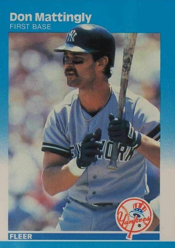 1987 Fleer Glossy Don Mattingly #104 Baseball Card
