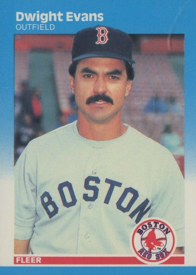 1987 Fleer Glossy Dwight Evans #34 Baseball Card
