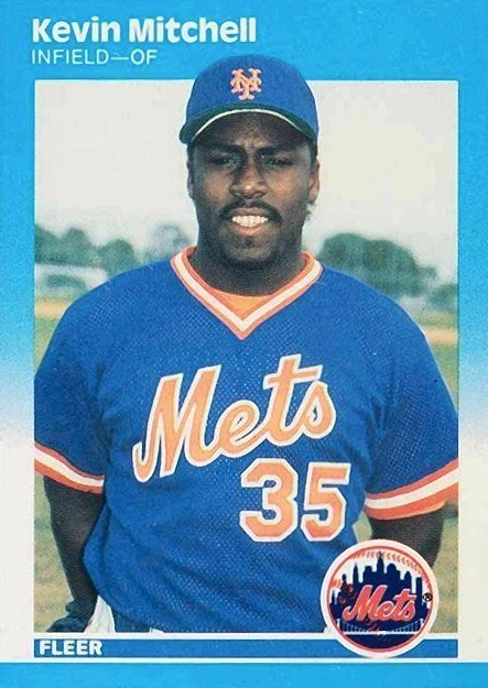 1987 Fleer Glossy Kevin Mitchell #17 Baseball Card