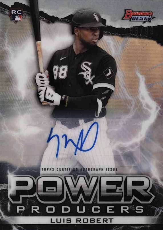 2020 Bowman's Best Power Producers Luis Robert #PPLR Baseball Card