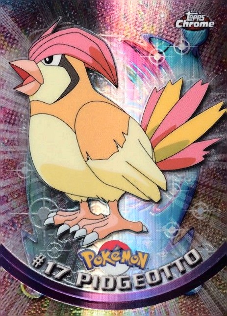 2000 Topps Chrome Pokemon T.V. Pidgeotto #17 TCG Card