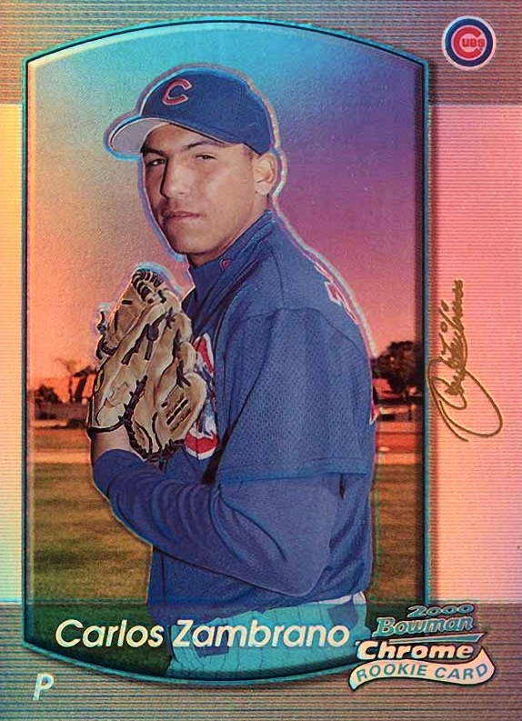 2000 Bowman Chrome Carlos Zambrano #303 Baseball Card