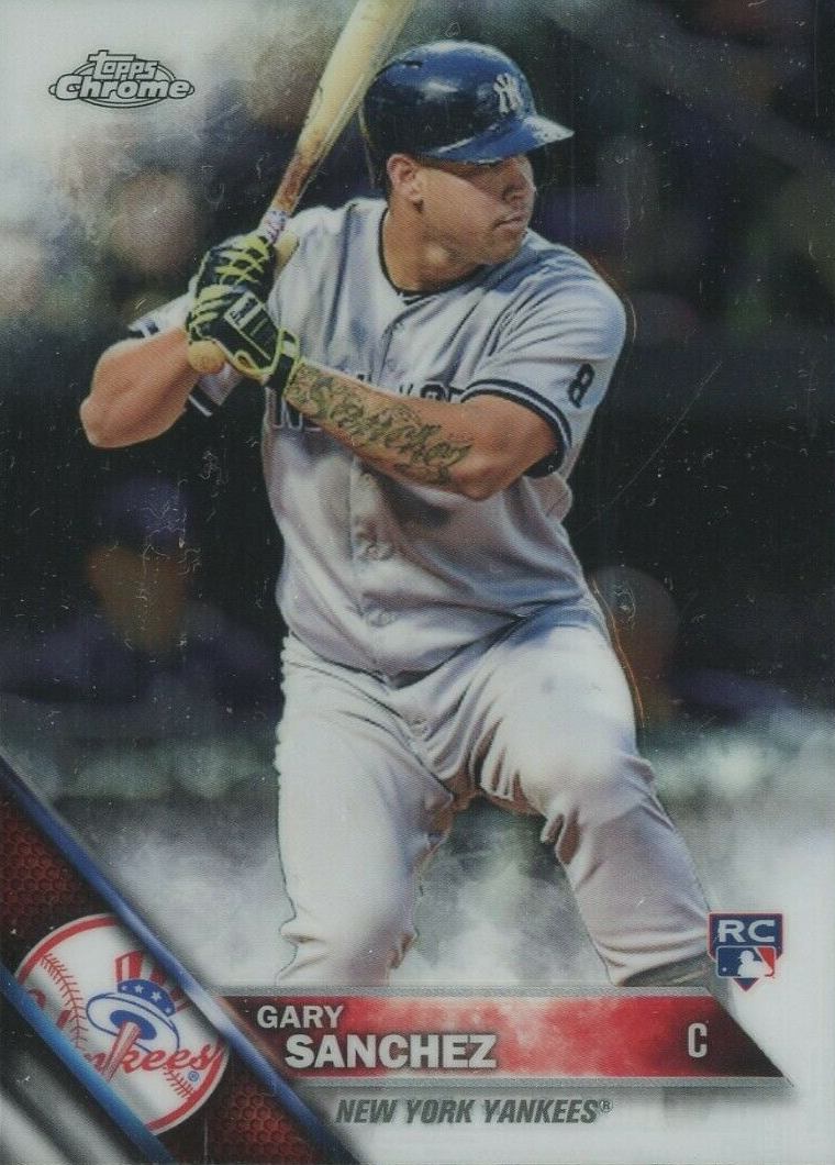 2016 Topps Chrome Gary Sanchez #143 Baseball Card