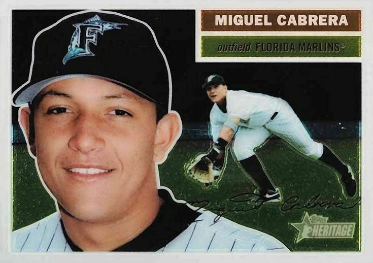 2005 Topps Heritage Chrome Miguel Cabrera #39 Baseball Card