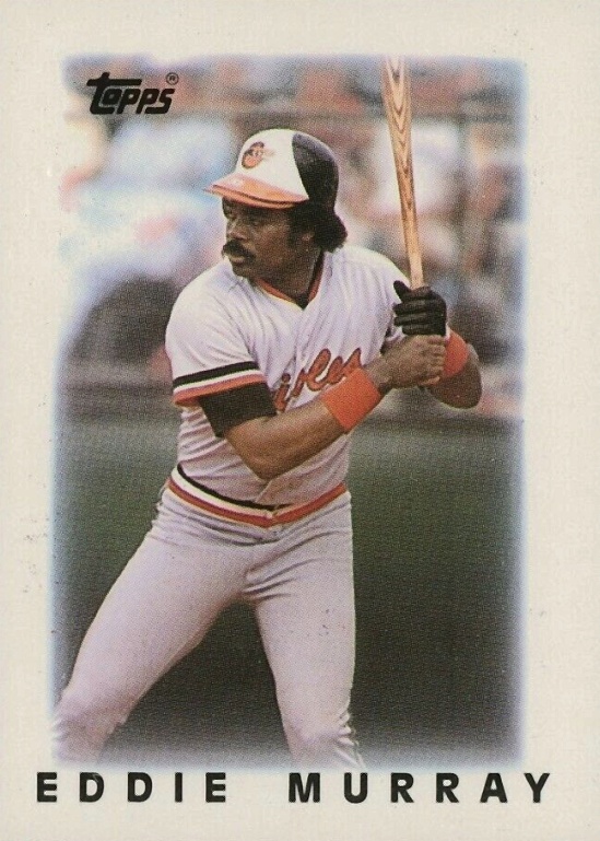 1986 Topps Mini League Leaders Eddie Murray #1 Baseball Card
