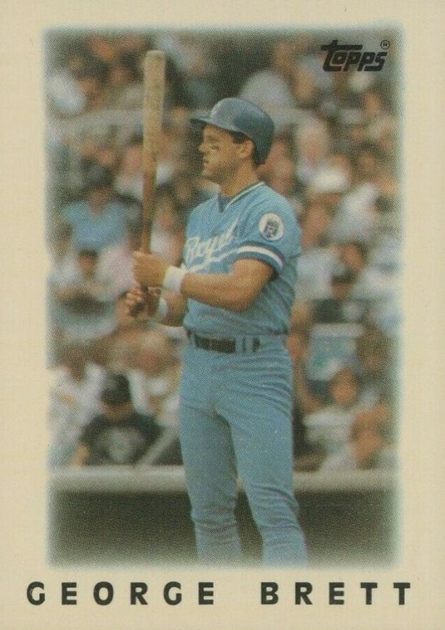 1986 Topps Mini League Leaders George Brett #18 Baseball Card