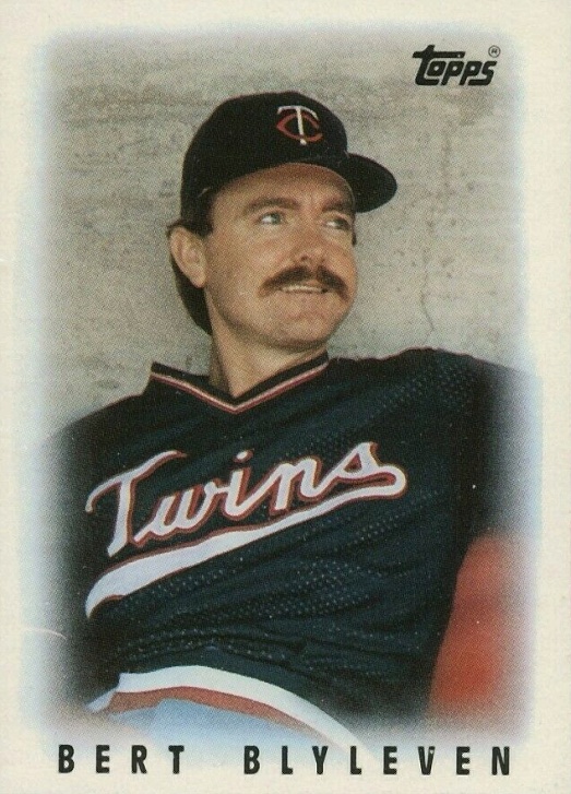 1986 Topps Mini League Leaders Bert Blyleven #23 Baseball Card