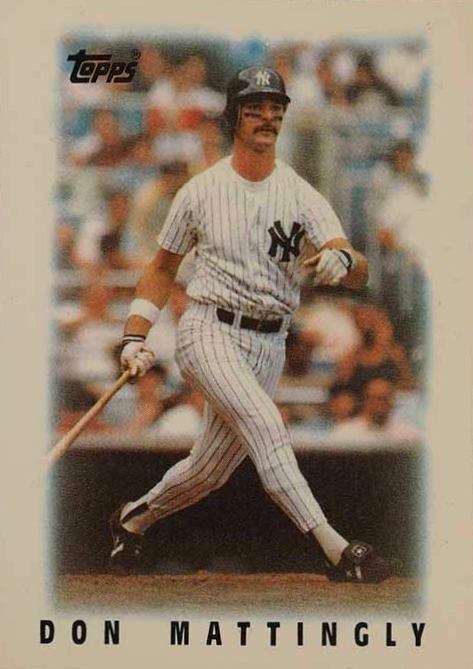1986 Topps Mini League Leaders Don Mattingly #28 Baseball Card