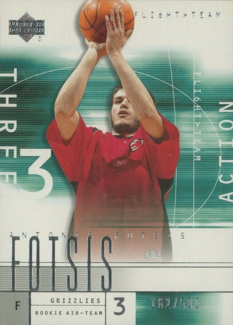 2001 Upper Deck Flight Team Antonis Fotsis #93 Basketball Card