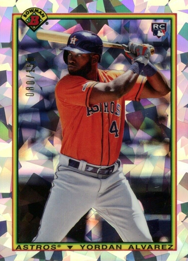 2020 Bowman Chrome 1990 Bowman Yordan Alvarez #90BYA Baseball Card