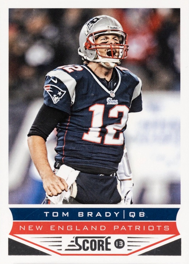2013 Panini Score Tom Brady #123 Football Card