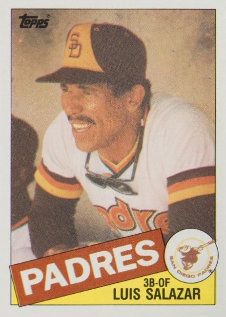 1985 Topps Luis Salazar #789 Baseball Card