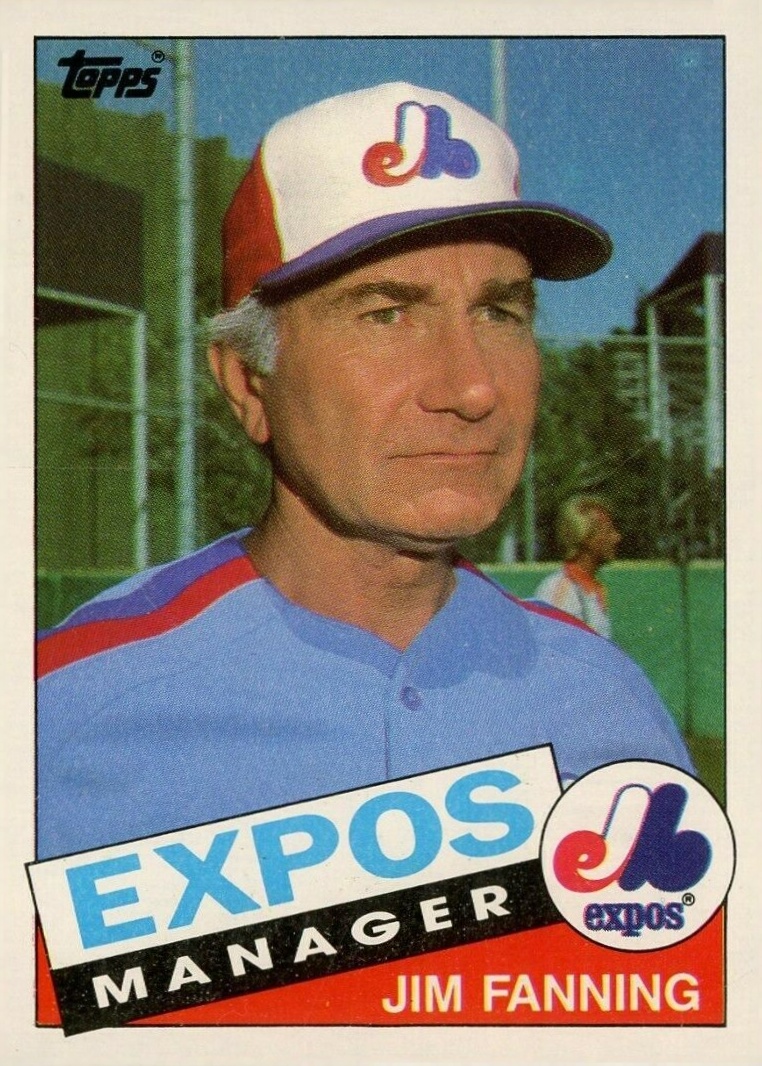 1985 Topps Jim Fanning #759 Baseball Card