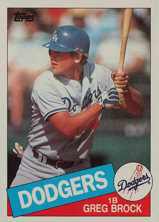 1985 Topps Greg Brock #753 Baseball Card