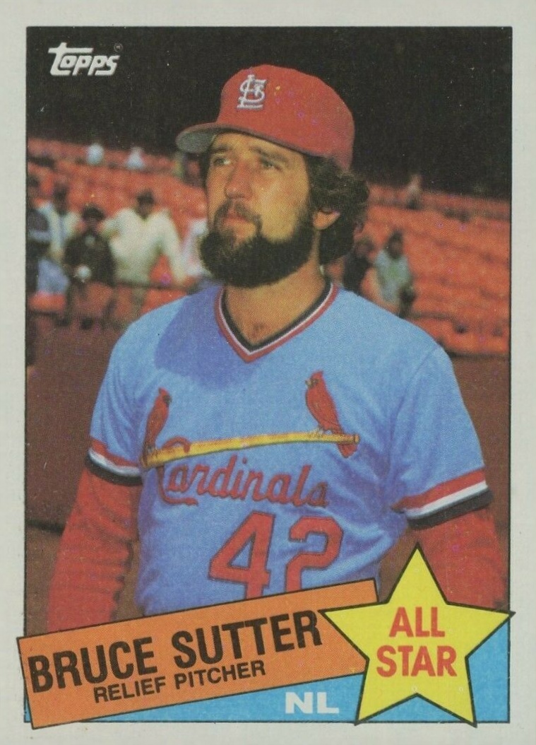 1985 Topps Bruce Sutter #722 Baseball Card