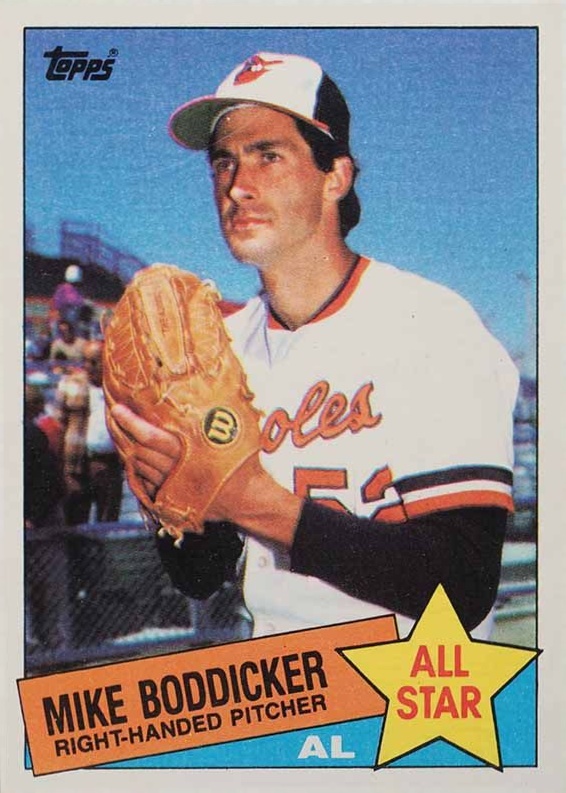 1985 Topps Mike Boddicker #709 Baseball Card