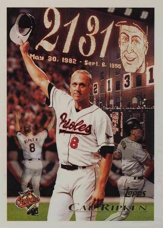 1996 Topps Cal Ripken #96 Baseball Card