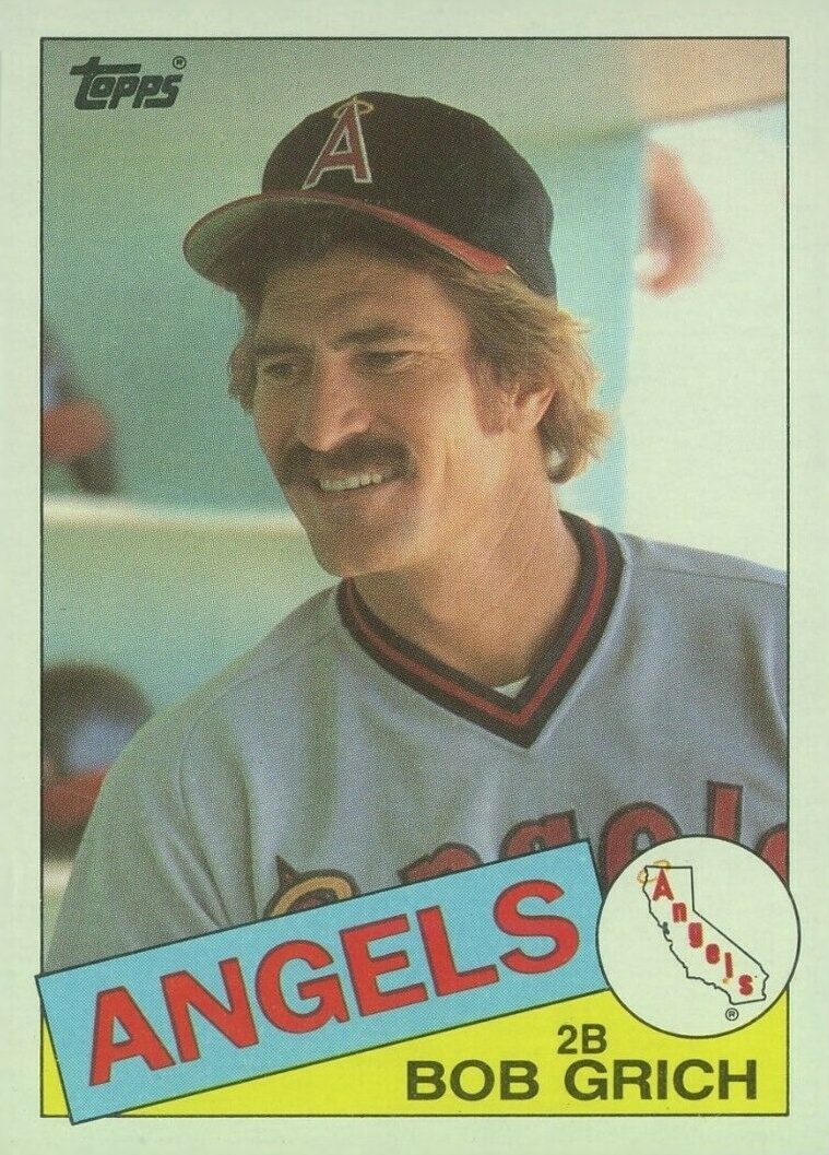 1985 Topps Bob Grich #465 Baseball Card