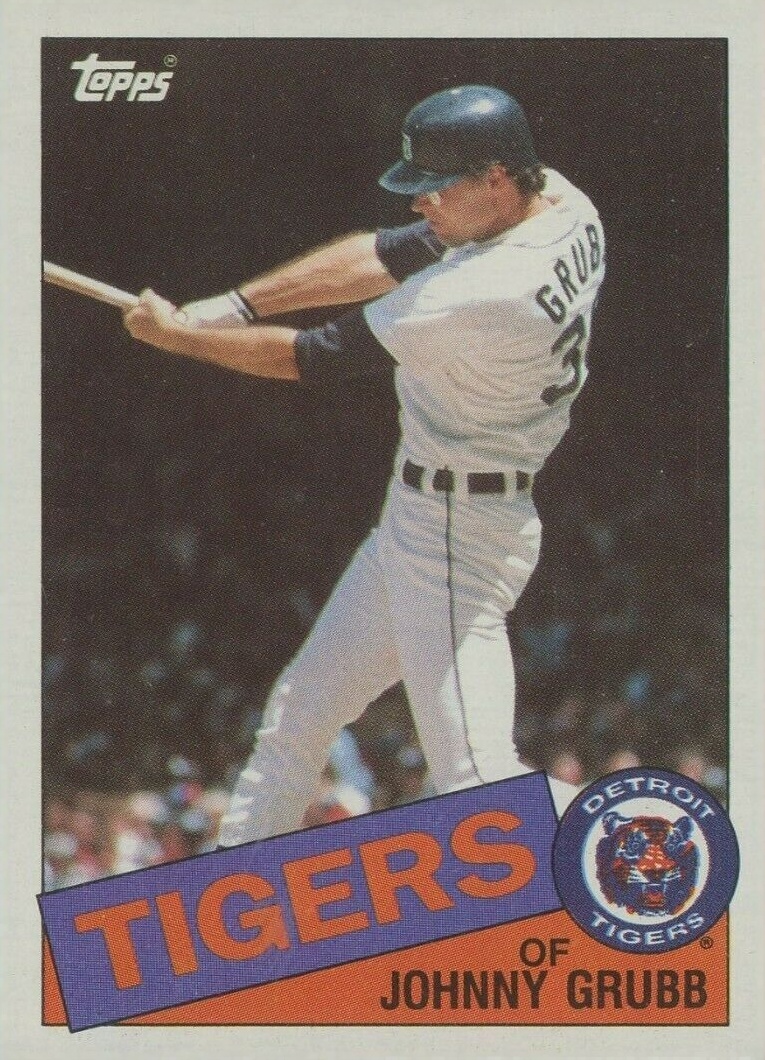 1985 Topps Johnny Grubb #643 Baseball Card