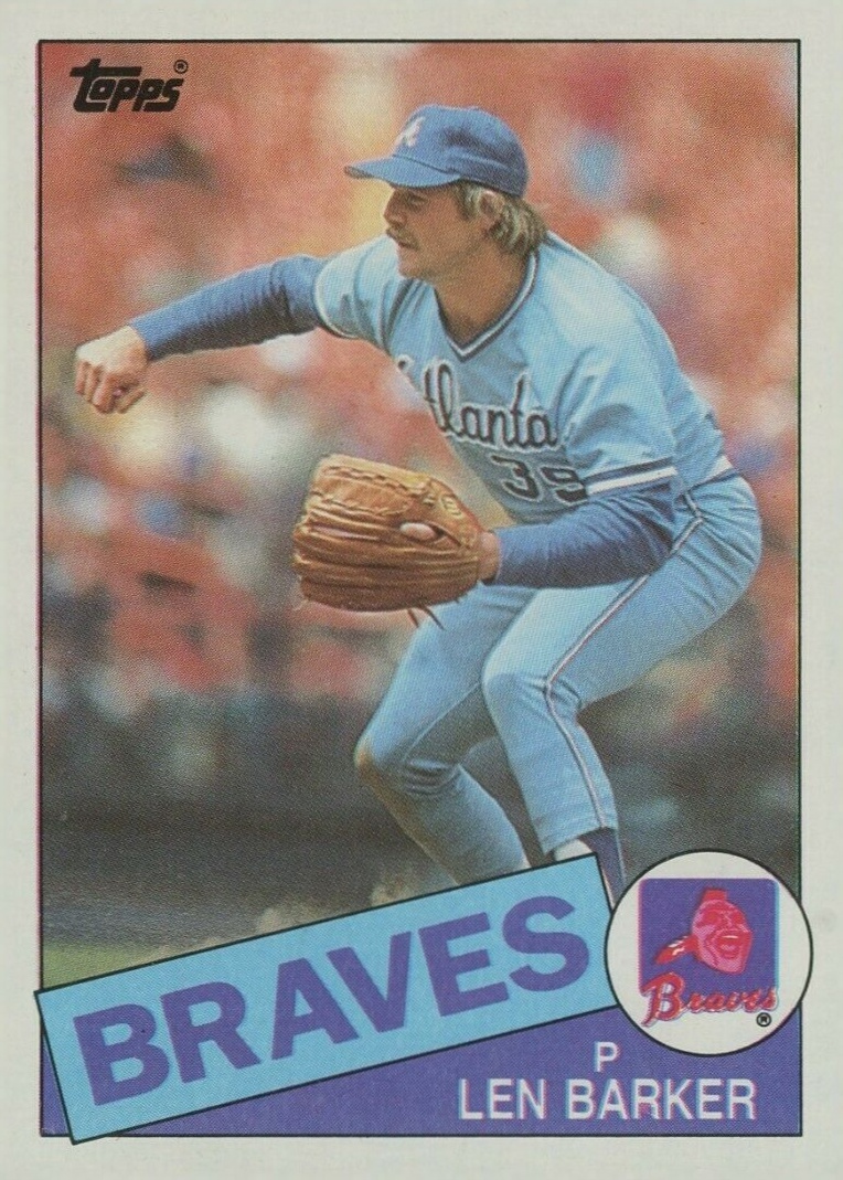 1985 Topps Len Barker #557 Baseball Card
