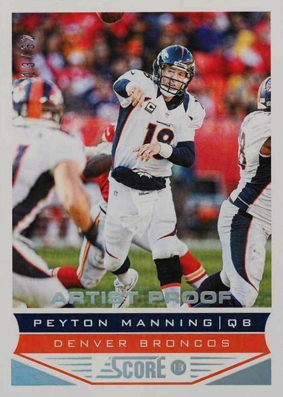 2013 Panini Score Peyton Manning #61 Football Card