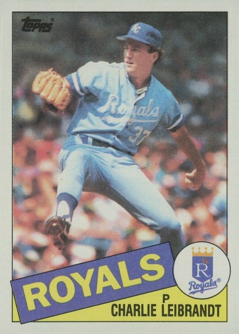 1985 Topps Charlie Leibrandt #459 Baseball Card