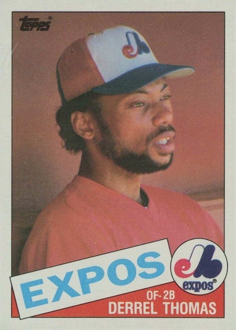 1985 Topps Derrel Thomas #448 Baseball Card