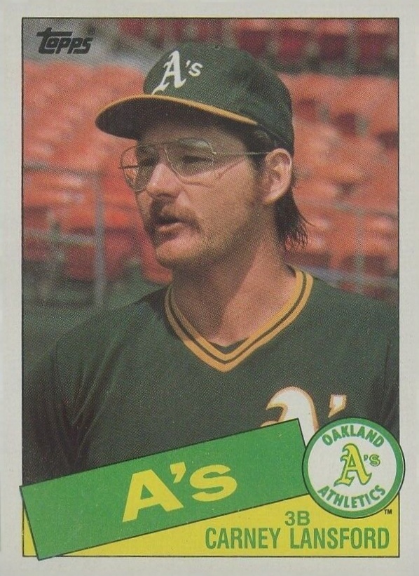 1985 Topps Carney Lansford #422 Baseball Card