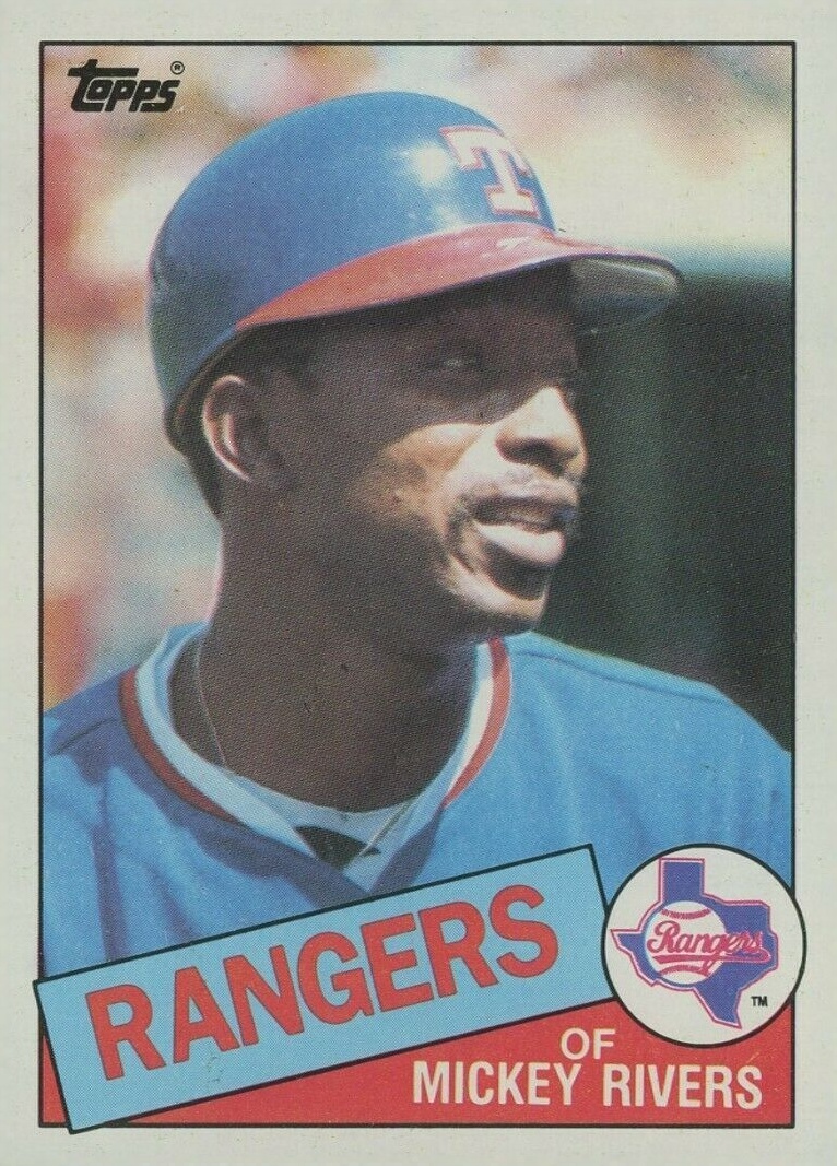 1985 Topps Mickey Rivers #371 Baseball Card