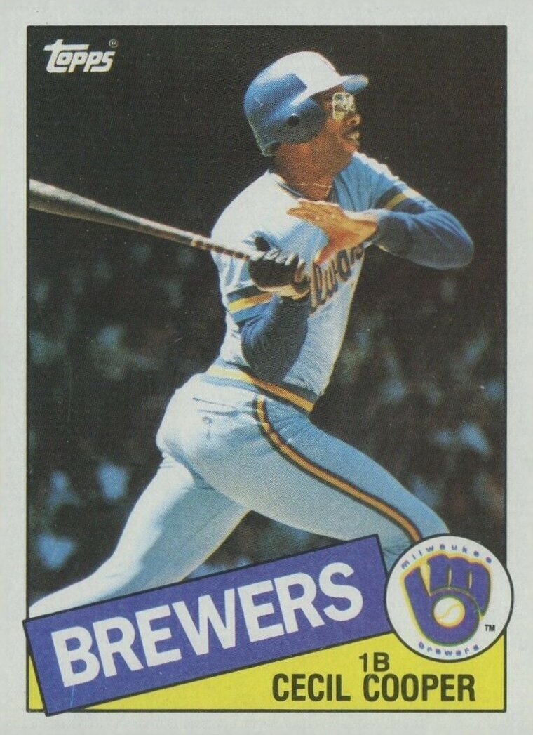 1985 Topps Cecil Cooper #290 Baseball Card