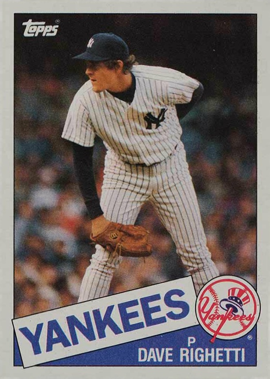 1985 Topps Dave Righetti #260 Baseball Card