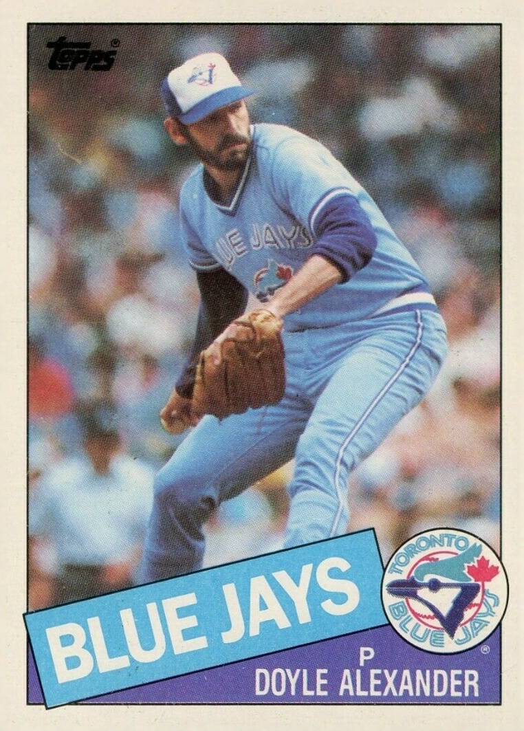 1985 Topps Doyle Alexander #218 Baseball Card