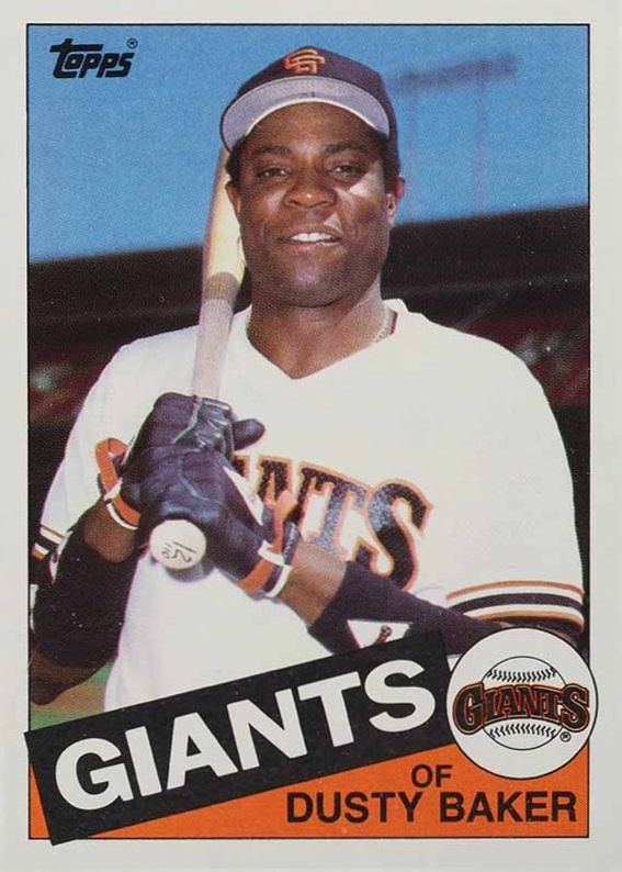 1985 Topps Dusty Baker #165 Baseball Card
