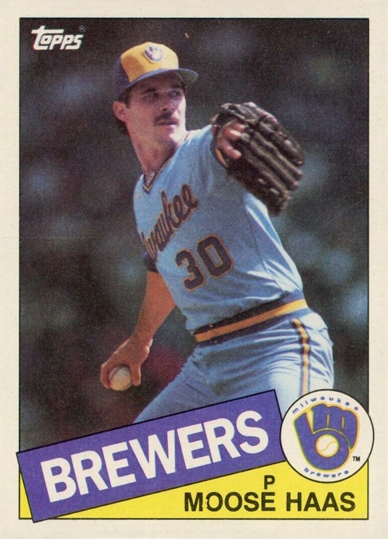 1985 Topps Moose Haas #151 Baseball Card