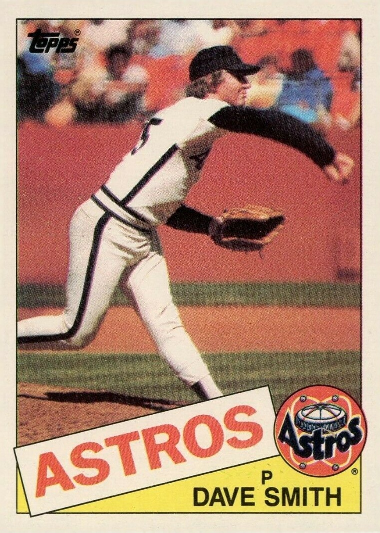1985 Topps Dave Smith #123 Baseball Card