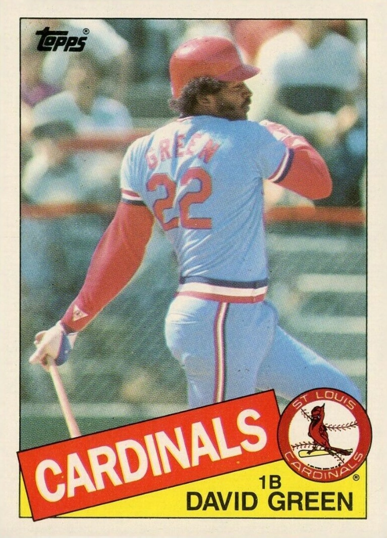 1985 Topps David Green #87 Baseball Card