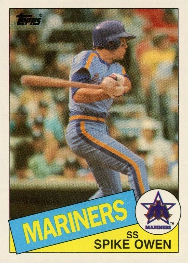 1985 Topps Spike Owen #84 Baseball Card