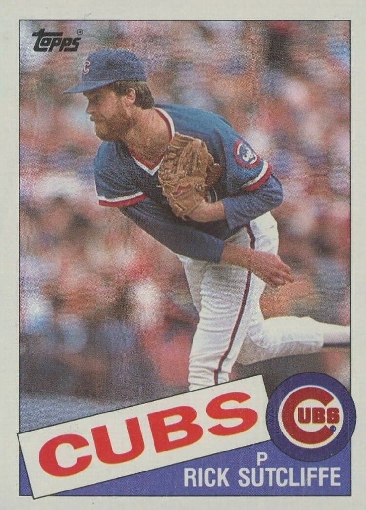 1985 Topps Rick Sutcliffe #72 Baseball Card